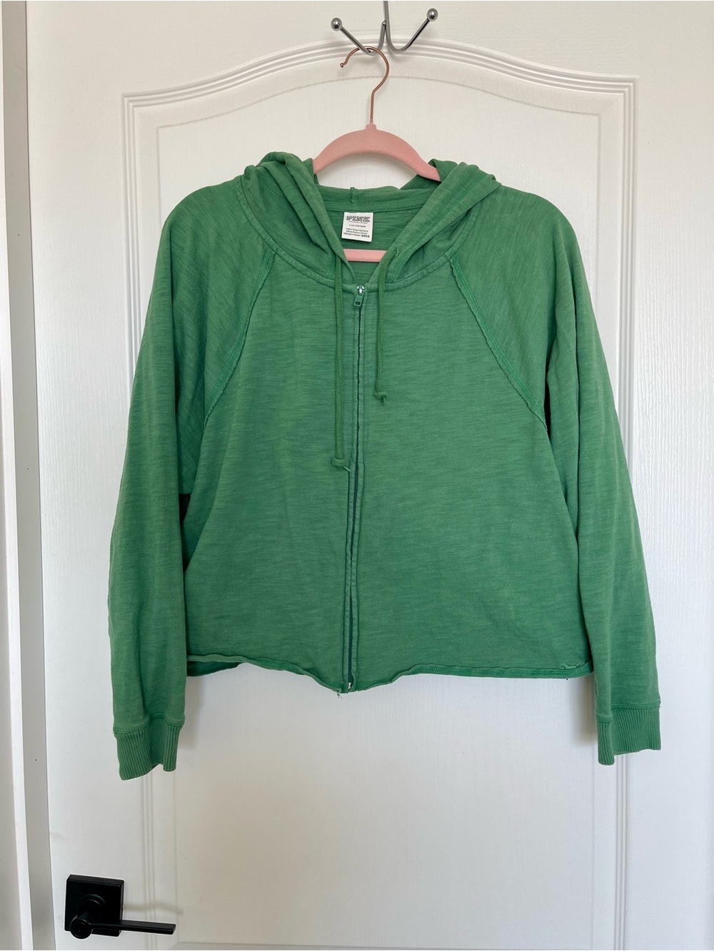 PINK Victoria Secret Green Zip-Up Hoodie